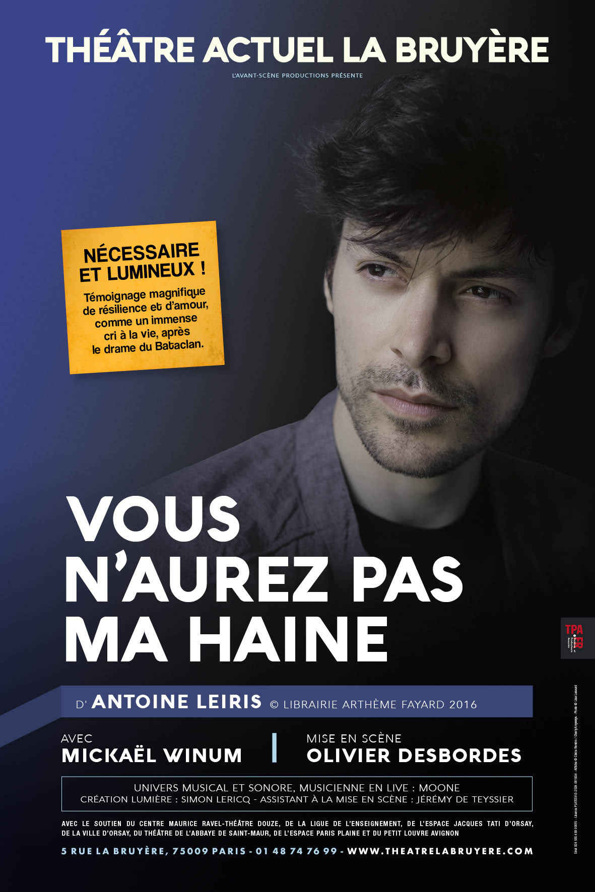 Vous n'aurez pas ma haine